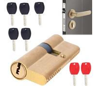 Cilindros para Cerraduras,Antirrobo con 7 Llaves de Cobre - Recambio para Cilindro de Cerradura de Embute - para Cerrajería, Hogar, Tienda, Oficina, Sala de Estar, Dormitorio, Patio