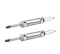 Cilinge neumático Cilindro de acero inoxidable mini cilindro ajustable MAJ16/20/25/32/40X25X50X75X100-25-50S,Componente de accionamiento robusto(Stroke 100-50-S,Bore 40mm)
