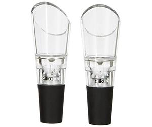 Cilio 205091 vertedor de vino Negro, Acero inoxidable, 8 x 4 x 9,5 cm