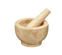 cilio 422016 JUPITER - Mortero de mármol (13 cm, diámetro de 13 cm), color beige
