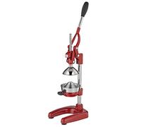 cilio Amalfi - Exprimidor manual de acero inoxidable, exprimidor manual para un 25% más de zumo, poco esfuerzo, exprimidor de frutas profesional, 20 × 23,5 × 44 cm