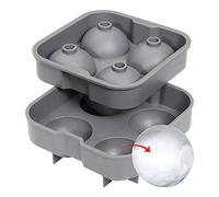 Cilio C150865 Quattro bandeja de cubitos de hielo, esfera de silicona gris