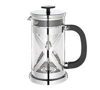 Cilio Cafetera de émbolo (Gloria, vidrio, plata, 12 x 8,8 x 18,5 cm