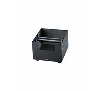CILIO Caja de descarga de espresso 16x16cm BARISTA Acero inoxidable Negro negro
