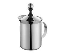 cilio Cappuccino Creamer Classic para 6 tazas | Ø 10 cm, altura 20,5 cm | 800 ml | acero inoxidable pulido | con base sándwich de 4 mm | para todo tipo de fuegos | apta para inducción | con escala de
