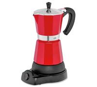 Cilio Classico - Cafetera eléctrica de estilo italiano (6 tazas), color rojo