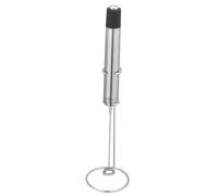 cilio Espumador de leche ESPERTO | acero inoxidable | con soporte de acero inoxidable | Espumador eléctrico para mezclar | Espuma de leche, cacao, batido | Funciona con pilas | Bebidas calientes y