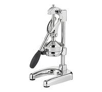 Cilio Exprimidor manual AMALFI | acero inoxidable | exprimidor manual para un 25% más de zumo | bajo esfuerzo | exprimidor profesional | 22,5 x 19,5 x 43,5 cm, cromado