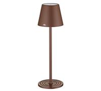 cilio Lámpara de mesa LED SOLE, marrón, regulable, con sensor táctil y función de memoria, ideal para interiores y exteriores, con cable USB-C, altura de 35 cm, diámetro de 11 cm