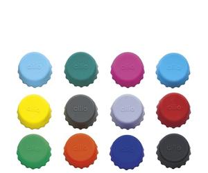 cilio Tapones salute, 12 piezas, juego de tapones de silicona para botellas de botella, protección contra insectos para botellas de limonada y cerveza, diámetro de 3 cm