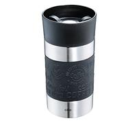 Cilio VIAGGIO Taza térmica de 300 ml, color negro, con cierre rápido de 360°, sistema de doble pared, a prueba de fugas, ideal para todas las máquinas automáticas y de cápsulas