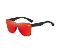 CILKSXWQ Polarized sunglasses, driving night vision glasses, integrated goggles(3019blackframeorangeredslice)