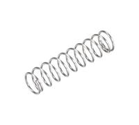 Cilky Resorte de compresión de 5 piezas de 1,6 mm, acero para resortes, diámetro exterior de 18 mm, tamaño de cable de 1,6 mm, longitud comprimida de 35-50 mm, longitud libre de 70-100 mm, tono platea