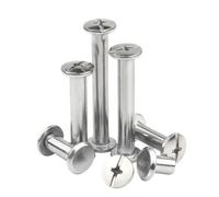 Cilky Tornillos metálicos 10 Juegos OD4(M3) OD5(M4) 304 Tornillo de Acero Inoxidable Cuenta álbum de Fotos Tornillo Libros Tornillo(40mm(L),OD 4mm (M3))