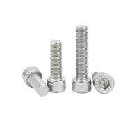 Cilky Tornillos metálicos 10 Piezas M3 M4 M5 M6 304 Tornillo de Cabeza Hexagonal de Rosca Fina de Acero Inoxidable(10pcs M3 Pitch 0.35,20mm)