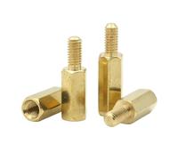 Cilky Tornillos metálicos 20/50 espaciadores de latón M2 M2.5 M3 Macho a Hembra, Largos, hexagonales, para PCB(20mm,M2.5 Plus 6mm(50Pcs))