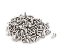 Cilky Tornillos metálicos 200 Uds M1 M1.2 M1.4 Cabeza Plana de Acero Inoxidable más Tornillos de Cabeza Cruzada Tornillos de máquina Pernos para electrónica(M1.4x2mm)