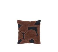 Cilla Cojín Tufting Negro/Dark Chocolate