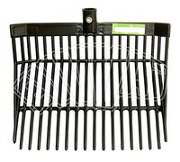 Cilli - Horca de 20 dientes para estiércol de caballos, 44 x 42,5 cm, horca rastrillo