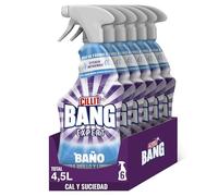 Cillit Bang Pack 6x Sprays Limpiadores Baño Ultra brillo, potente limpiador para el baño (6x750ml)