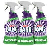 Cillit Bang Quitagrasas, potente limpiador antigrasa para cocina y exterior, formato spray - Pack de 3 x 750 ml, total 2.25 L