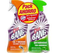 Cillit Bang - Spray Limpiador Cal y Suciedad, para Baños + Spray Quitagrasas Brillo, para cocinas - Pack 2 x 750 ml