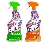 Cillit Bang - Spray Limpiador Cal y Suciedad, para Baños + Spray Quitagrasas Brillo, para cocinas - Pack 2 x 750 ml
