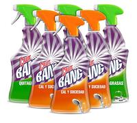 Cillit Bang - Spray Limpiador Cal y Suciedad, para Baños + Spray Quitagrasas Brillo, para cocinas - Pack 6 x 750 ml
