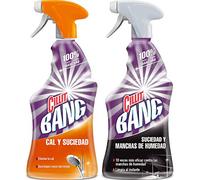 Cillit Bang - Spray Limpiador Cal y Suciedad y Spray Suciedad y Manchas De Humedad para baños - Pack 2 x 750 ml