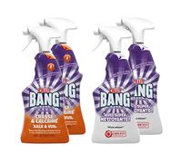 Cillit Bang - Spray Limpiador Quitagrasas 2 x 750ml y Spray Limpiador Baños 2 x 750ml (Paquete de 4)