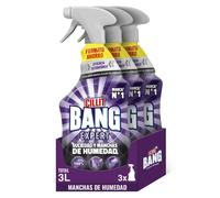 Cillit Bang - Spray Limpiador Suciedad y humedad, manchas negras para Baño, 3 sprays de 1L