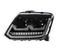 Ciloc Para Amarok 2010-2021 Luces Coche Conjunto Faros Delanteros Actualización Lente Lámpara Señal Dinámica LHD RHD Lámparas Delanteras Faro Luz Intermitente Retrovisor Lateral(Halogen,Left Drive)