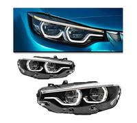 Ciloc Para BMW 4 Series F32 F33 F36 Para M4 Luces Delanteras Estilo DRL Diurnas Faro Proyector Conjunto Faros Delanteros Coche Luz Intermitente Retrovisor Lateral(2013-2015 9 pins)