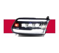 Ciloc Para Dodge Para Ram 2009-2017 Luces Coche Conjunto Faros Delanteros Lente Proyector Lámpara Señal Dinámica Faro Luz Intermitente Retrovisor Lateral(Type B-For Xenon)