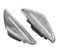 Ciloc Para X3 F25 Para X5 E70 Para X6 E71 2008-2014 Lámpara Marcador Intermitente Lateral Coche Luces De Repetición Flujo Indicador Señal Giro Luz Intermitente Retrovisor Lateral(Crystal)