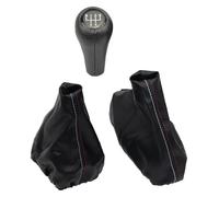 Ciloc Pomo Palanca De Cambios Para BMW Serie 3 E36 E46 E39 Con Empuñaduras Antideslizantes Para Freno Mano Y Pomo Cambio Funda Para Palanca De Cambios(5 Speed Set)