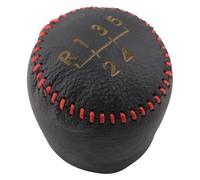 Ciloc Pomo Palanca De Cambios Para Hyundai Para Elantra I30 Para Kia Para Forte Para Soul MT De 5 Velocidades Collares Palanca Cambios Cuero Pomo Para Coche(Red thread)