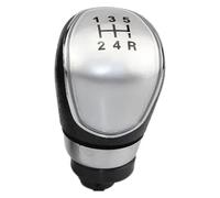 Ciloc Pomo Palanca De Cambios Para Mondeo MK4 Para Fiesta MK7 Para Galaxy MK3 Para Kuga 2008 2009 2010 2011 2012 2013 Pomo De Palanca Cambios 5/6 Velocidades(5 Speed Silver)