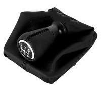 Ciloc Pomo Palanca De Cambios Para Peugeot 206 406 Accesorios Para Coche Transmisión Manual 5 Velocidades Pomo De Cambio Marchas Cuero Funda Protectora Manija(Negro)