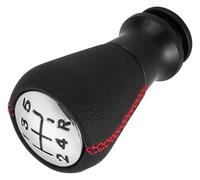 Ciloc Pomo Palanca De Cambios Para Peugeot 206 406 Car Styling Perilla De Cambio Marchas Manual 5 Velocidades Cubierta A Prueba Polvo Collar Palanca Cambios Palo Balonmano(Red A)