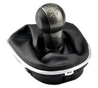 Ciloc Pomo Palanca De Cambios Para Seat Para León 2005-2012 Pomo De Palanca Cambios 5 O 6 Velocidades Con Funda Cuero(5 Speed)