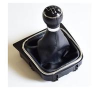 Ciloc Pomo Palanca De Cambios Para VW Para Golf 5 Para MK5 2005-2010 Pomo De Palanca Cambios 5/6 Velocidades Funda Protectora Y Accesorios(Black-5 Speed1)