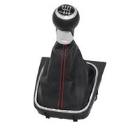 Ciloc Pomo Palanca De Cambios Para VW Para Golf 5 Para MK5 Para GTI Para GTD R32 2004 2005 2006 2007 2008 Funda Para Pomo De Palanca Cambios(6 Speed Red Line)