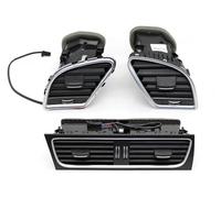 Ciloc Tapa Ventilación para A4 B8 A5 2009-2016 8KD820901 8KD820902 LHD Tablero Frontal Coche Montaje Rejilla Salida Ventilación CA Media Izquierda Derecha(LHD 3PCS Set)