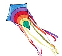 CIM Cometa - Rainbow Eddy Blue - por niños con Edad a Partir de 3 años - 65x74cm - Cordón y Cola de la Cometa incluidos