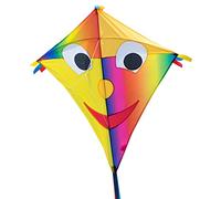 CIM Gran Cometa - SUPERCOMETA Happy Eddy Joker XL - Cometa para niños Mayores de 6 años - 102 x 108 cm - Incluye Hilo de Cometa de 80 m y Colas a Rayas