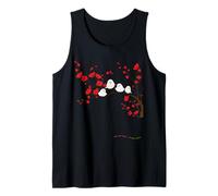 Cimaenaga | Ciruela, Flor de Ciruela, Flor de Ciruela, floración Completa, Hermoso Paisaje de Japón, pájaro Blanco en Hokkaido Camiseta sin Mangas