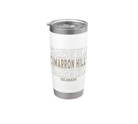 Cimarron Hills Colorado vintage Vaso térmico de acero inoxidable de doble pared