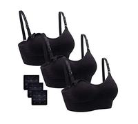 Cimary Sostén De Lactancia Sin Costuras Set,Sujetador de Maternidad Sujetador de Lactancia Maternidad,Sujetadores para Premamá 3 and 4 Pack