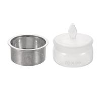 CIMAXIC 1 Juego de Recipiente para Aceite de Cristal para reparación de Relojes con Inserto de Malla Fina, Copa de Aceite de Acero Inoxidable con Filtro, Almacenamiento a Prueba de Polvo para